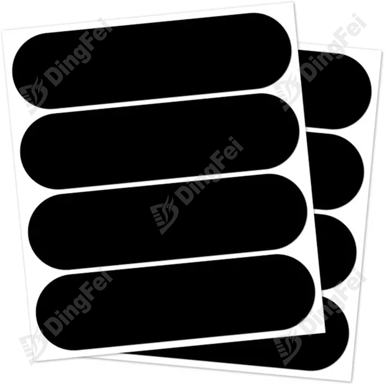 Night Visibility Black Reflective Bike And Helmet Stickers - 